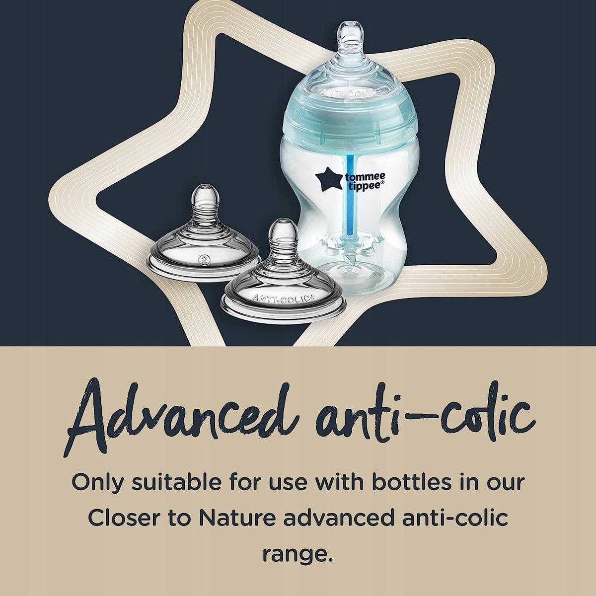 TOMMEE TIPPEE cumik ADVANCED ANTI-COLIC 3 hónap+ 2 db