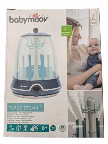 BABYMOOV Turbo Steam+ 2în1 sterilizator, uscător, 6 sticle, 6 minute