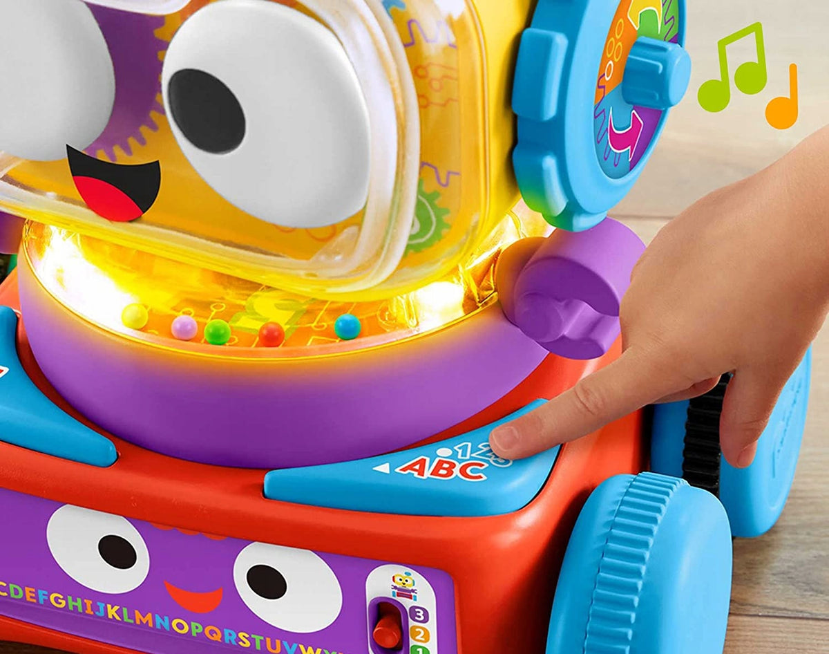 FISHER-PRICE robot interactiv LINUS limba germană