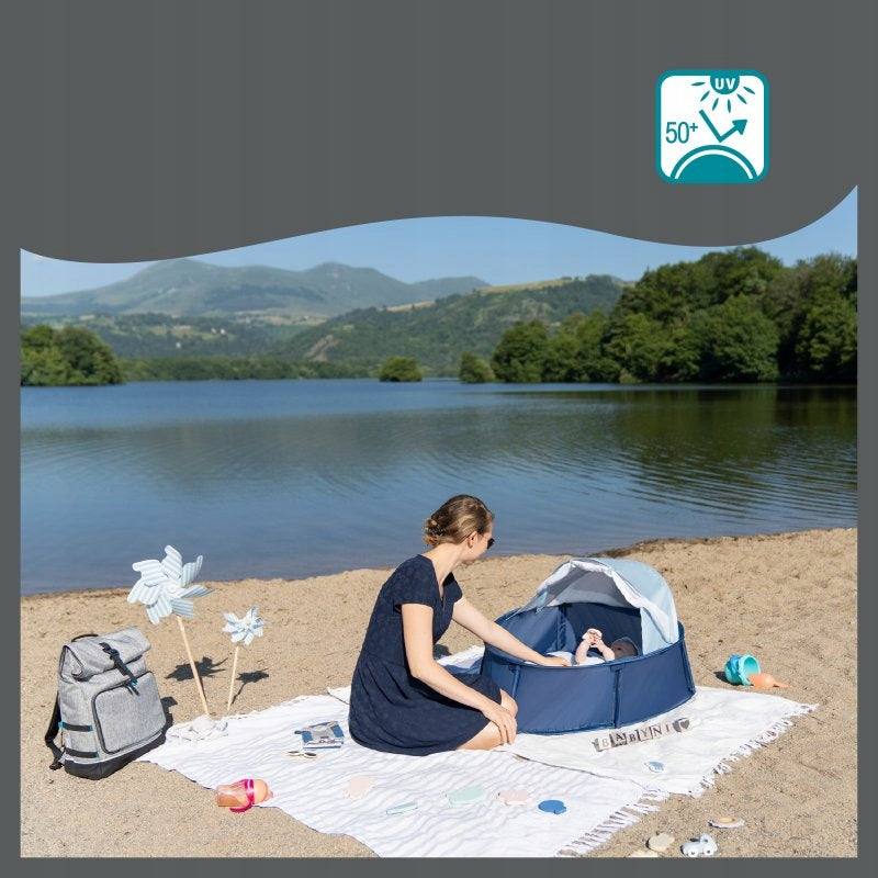 BABYMOOV BABYNI 2în1 cort de plajă PĂTUȚ protecție UPF50+
