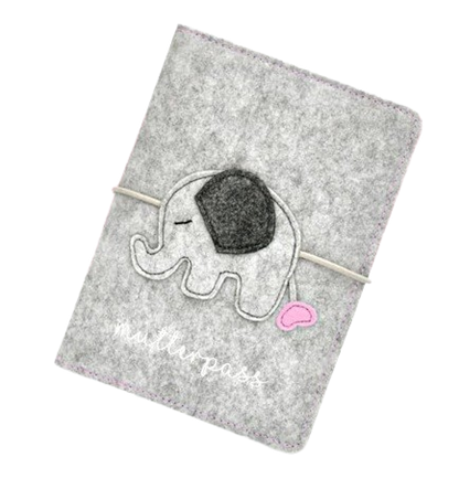 BABY CHEEK filtetui til graviditetskort ELEFANT 13,5 x 19,5 cm