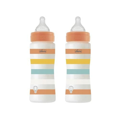 CHICCO Perfect Easy butelki 330 ml szybki przepływ 2 szt. – zdjęcie 1