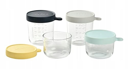 BEABA bocal en verre 2x150 ml, 2x250 ml