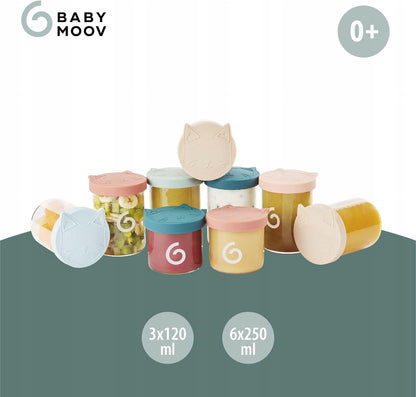 BABYMOOV ISY BOWLS récipients EN VERRE 6x250 3x120