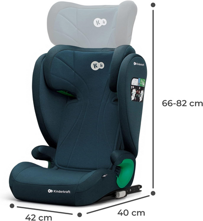 KINDERKRAFT JUNIORFIX2 i-Size autósülés 9–36 kg 1/2/3 csoport