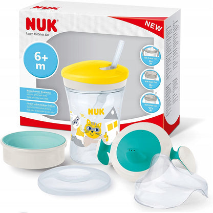 NUK leerset voor drinken beker + 3 tuiten