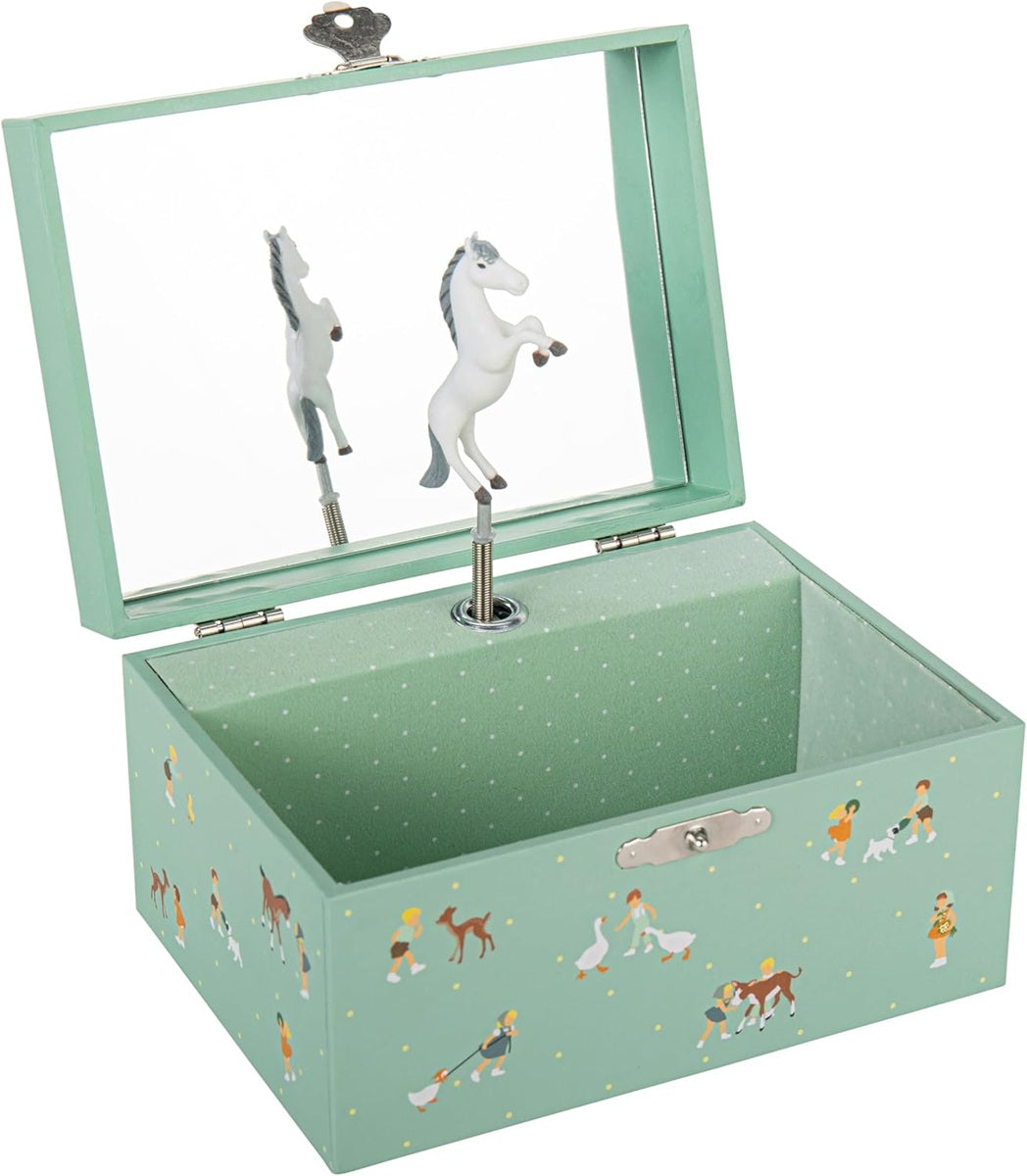 TROUSSELIER Geese winding music box