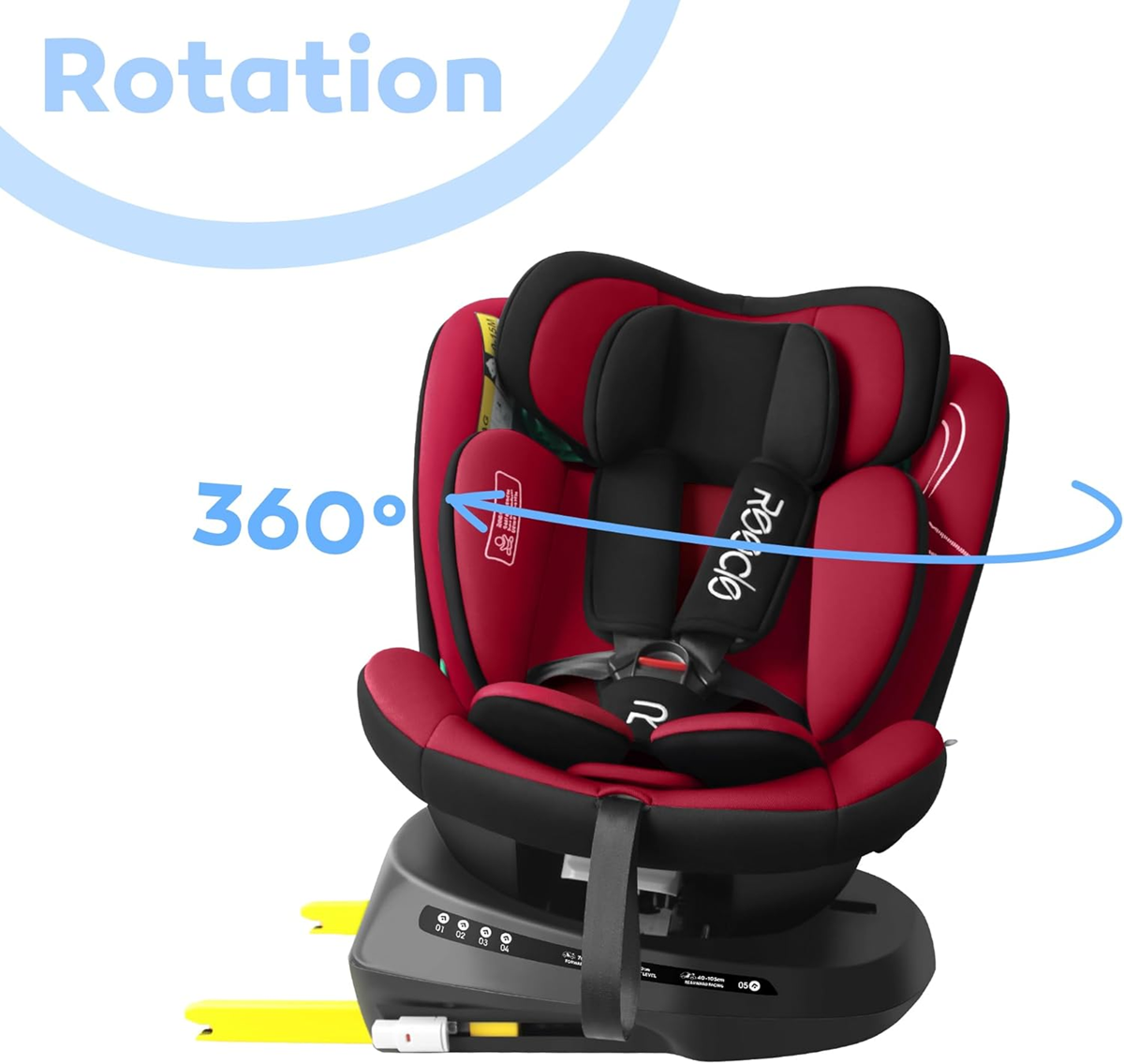 REECLE i-Size 360 fokban forgatható autósülés 0–12 év 40-150 cm