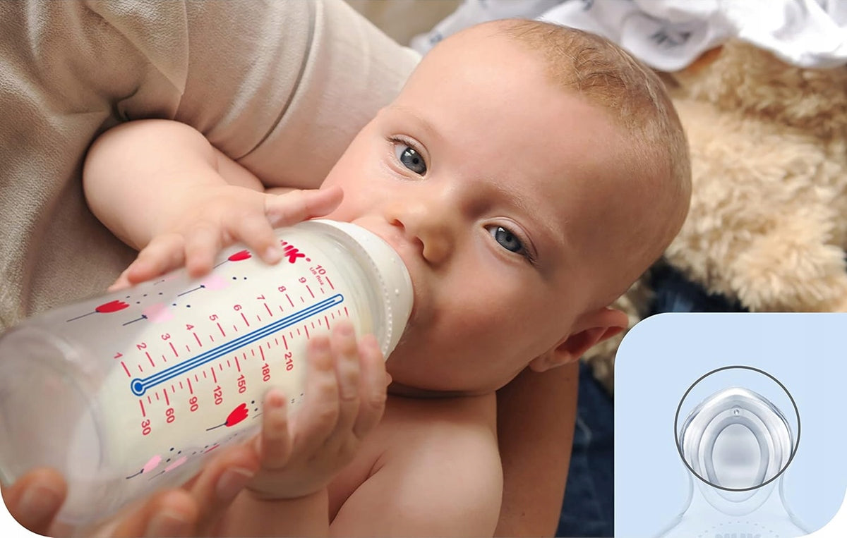 NUK First Choice+ Night zestaw 3 świecące butelki 300 ml 6-18 m smoczek M