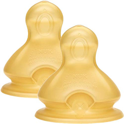NUK First Choice Plus latexsutter L x2 til tyktflydende mad
