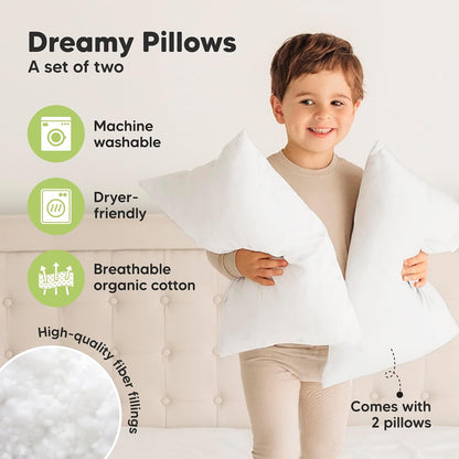 KEABABIES baby pillows 33X45CM x2
