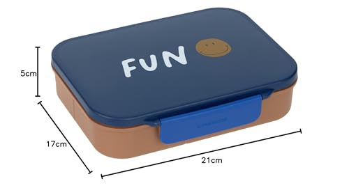 LÄSSIG Little Gang Smile lunchbox with bento compartments