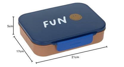 LÄSSIG Little Gang Smile lunchbox with bento compartments