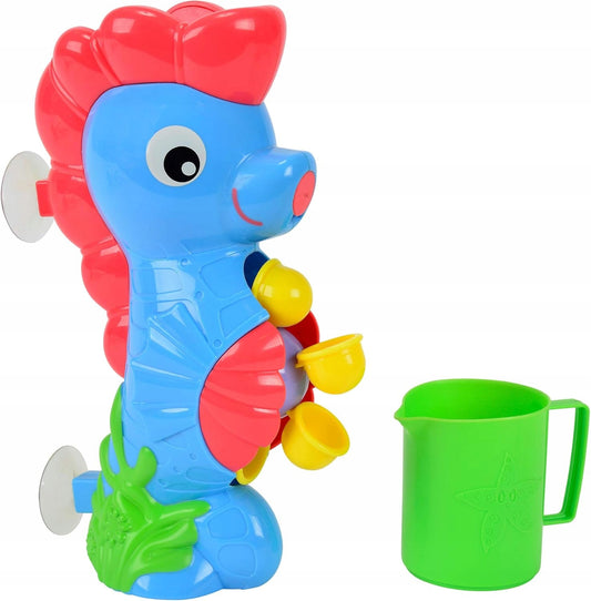 SIMBA ABC konik morski z kołem wodnym i przyssawkami + kubek 26 cm