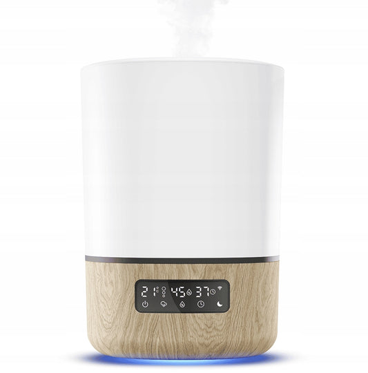 MAXI-COSI Breathe zdalny nawilżacz powietrza 24 h aplikacja Connected Home, biało-drewniany