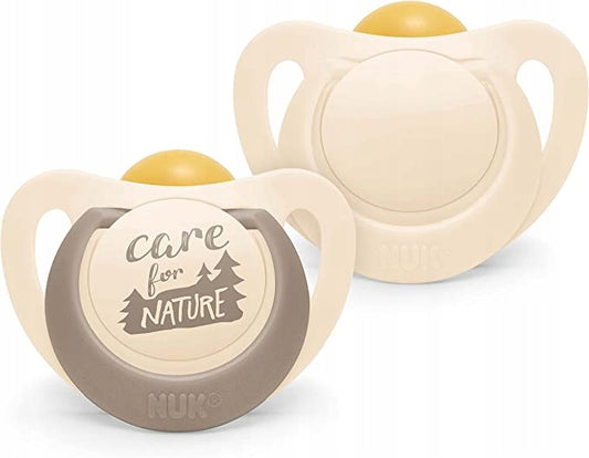 NUK for Nature Beruhigungssauger x 2 6-18 Monate KAUTSCHUK