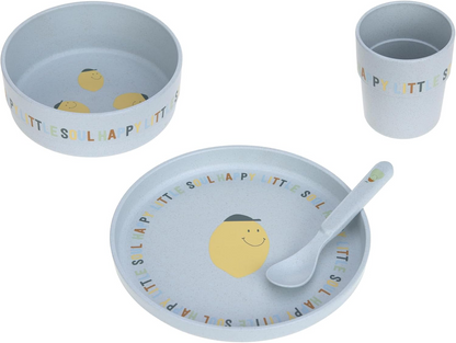 LÄSSIG melaminmentes edénykészlet Happy Fruits Lemon