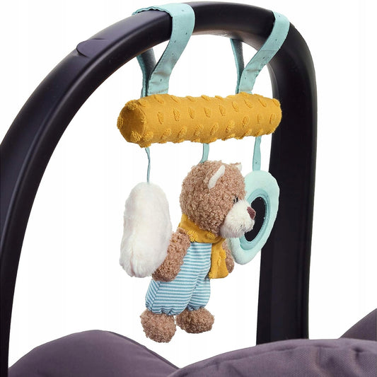 STERNTALER trapez zawieszka z grzechotką do wózka MIŚ BEN "N, miś z lusterkiem i zabawkami do wózka dla niemowląt 0+