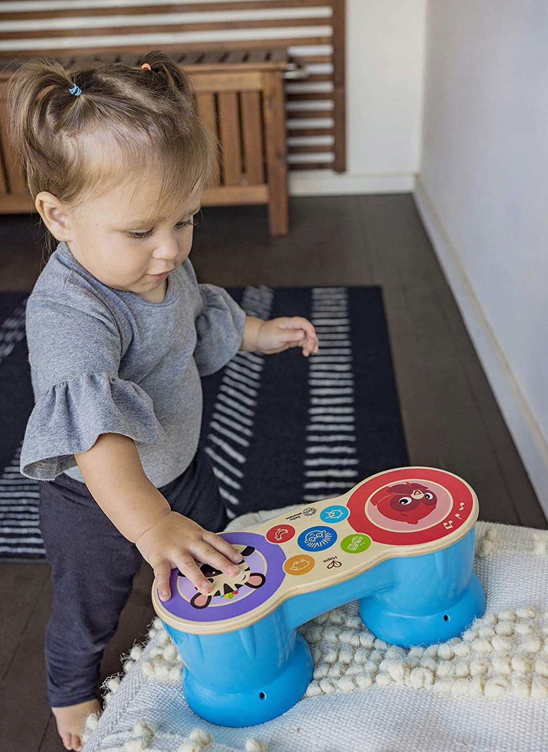 HAPE Magic Touch drewniane bongo dotykowe