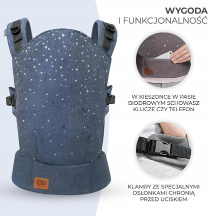 KINDERKRAFT NINO CONFETTI ergonomische draagzak