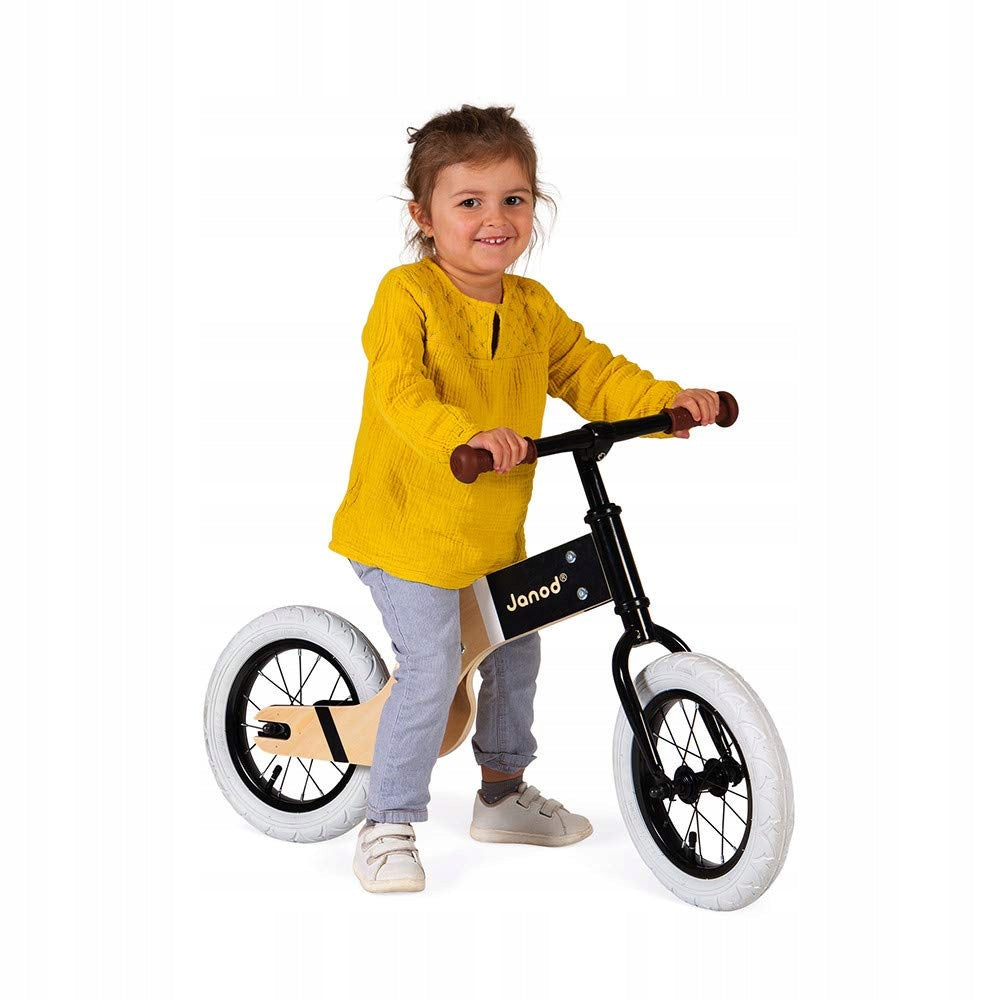 JANOD Bikloon Deluxe bicicletă de echilibru din lemn 12" șa 40-46 cm