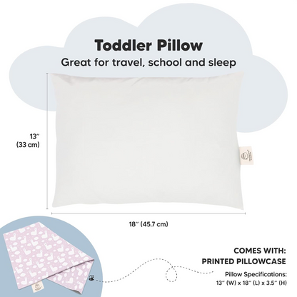 KEABABIES baby pillow with pillowcase