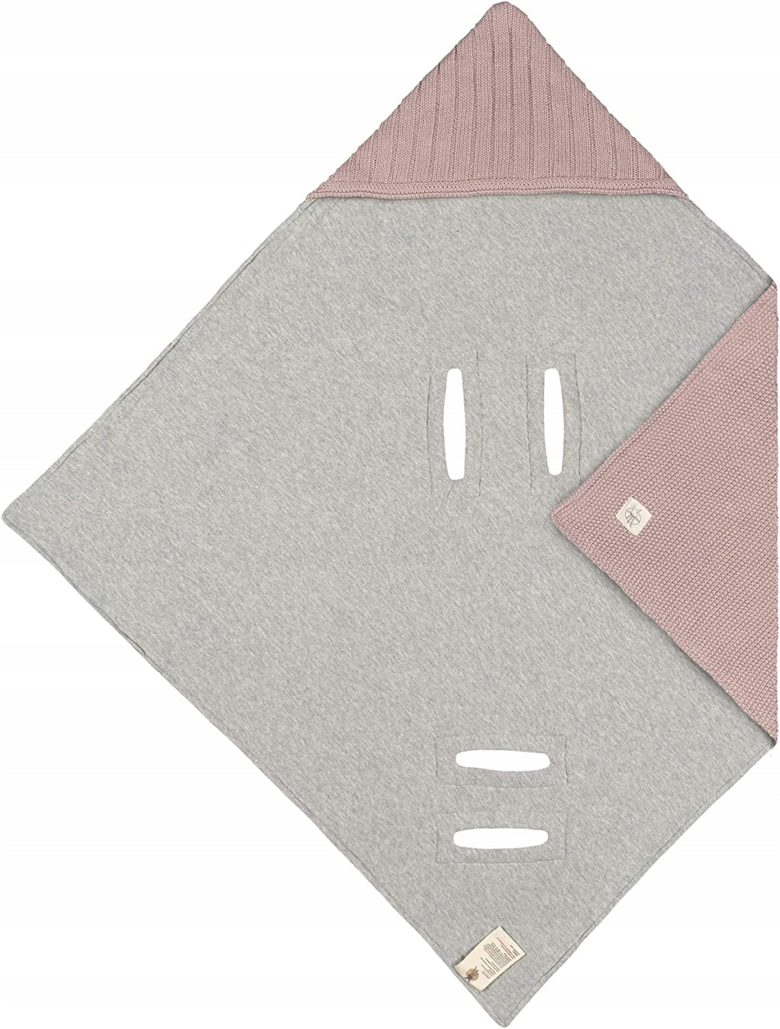 LÄSSIG Fußsack für Babyschale Decke GOTS