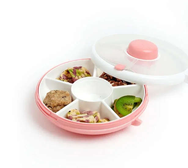 GOBE Snack Spinner obrotowy pojemnik na przekąski 5 komór 5,5 x 16 cm