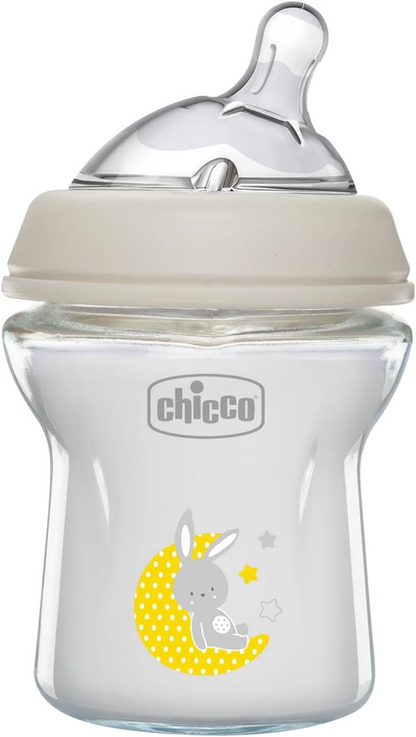 CHICCO NaturalFeeling ÜVEG cumisüveg 150 ml 0+ lassú folyás