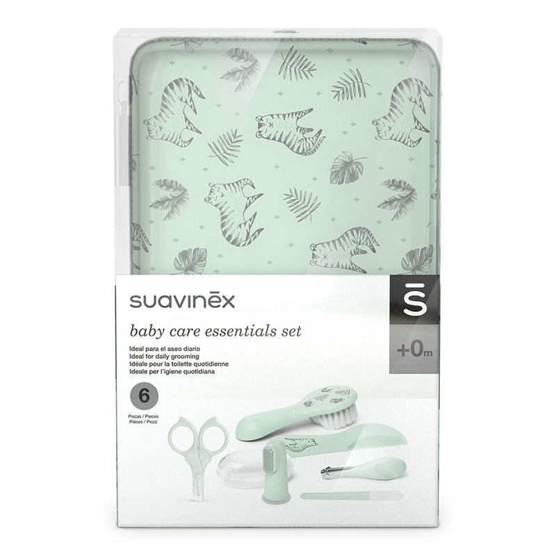 SUAVINEX 6 részes babaápolási készlet + táska TIGRIS