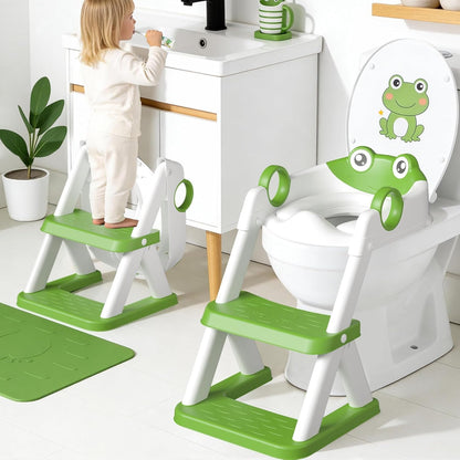 COOSEYA 2-in-1 toilet seat with steps