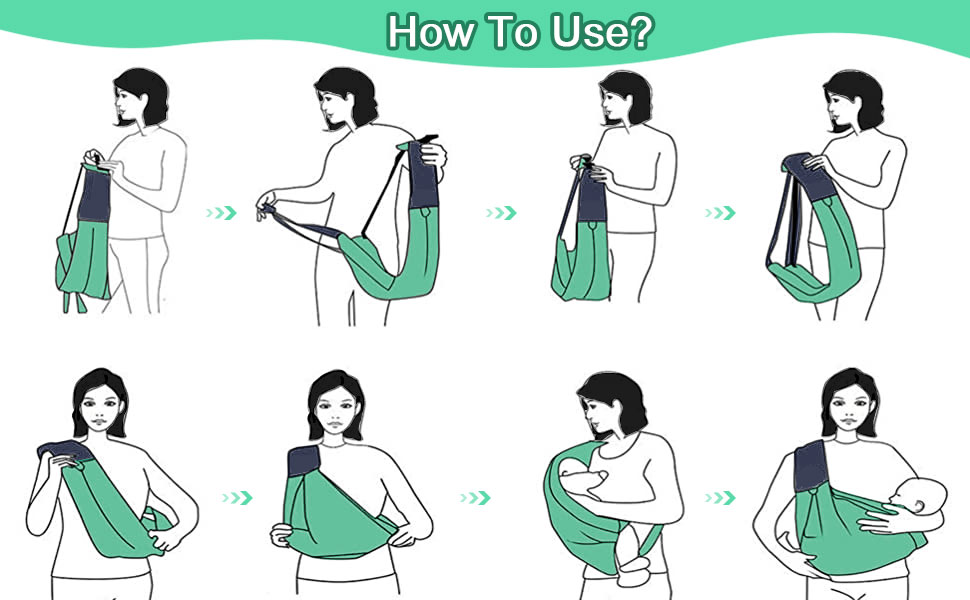 GUBBY GUPS porte-bébé CEINTURE écharpe jusqu'à 15kg