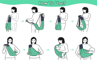 GUBBY GUPS porte-bébé CEINTURE écharpe jusqu'à 15kg