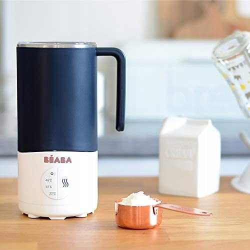 BEABA milk prep EKSPRES do mlecznych napojów, ekspres do mleka BÉABA z podgrzewaczem i naczyniem 450 ml