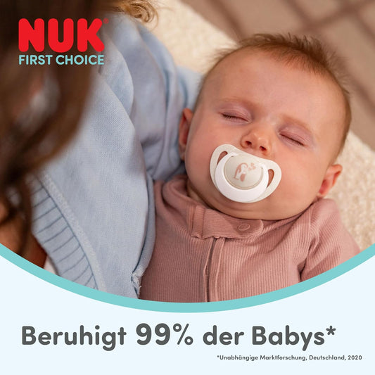 NUK First Choice Silikon-Schnuller x2, 0–6 Monate