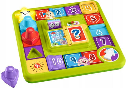 FISHER-PRICE HRB74 interaktywna plansza do gry 40 dźwięków J. NIEMIECKI