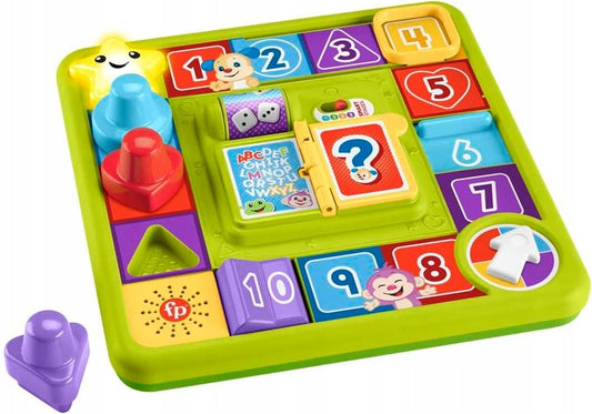 FISHER-PRICE HRB74 interaktywna plansza do gry 40 dźwięków J. NIEMIECKI