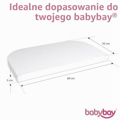 BABYBAY Deluxe Organic lagen 89x50 cm hvidt