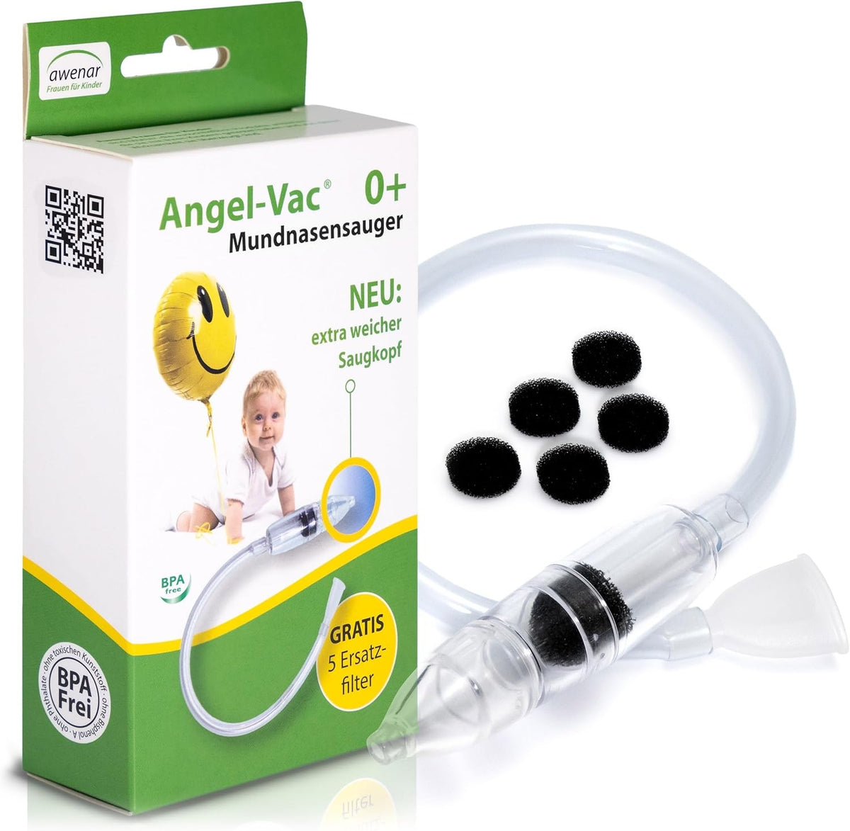 ANGEL-VAC kézi orrszívó + 5 szűrő