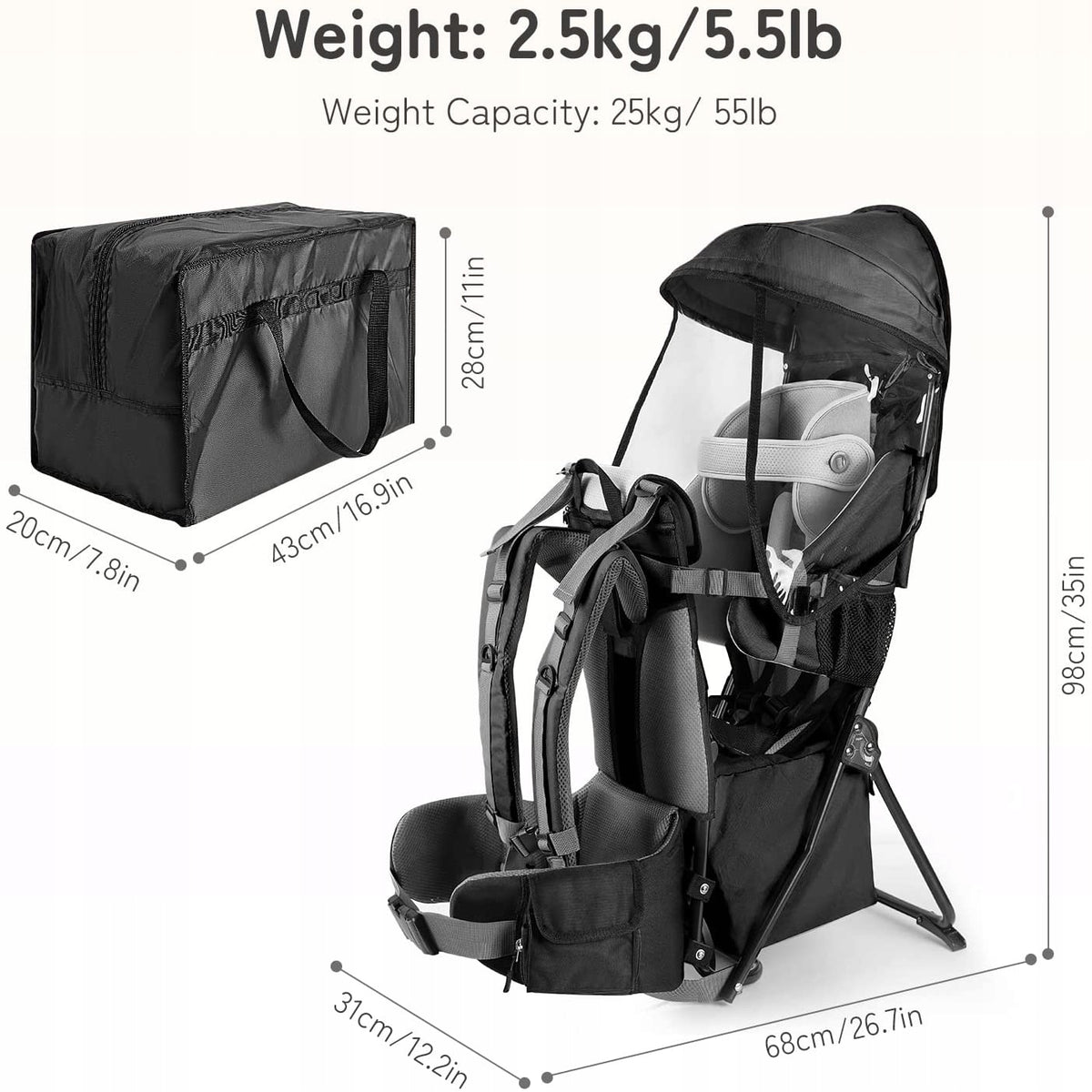 BESREY KRAXE marsupiu turistic 6-36 luni