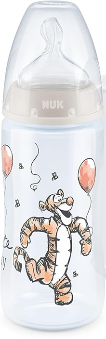 NUK First Choice+ Tigris cumisüveg 300 ml 6–18 hónap cumi M