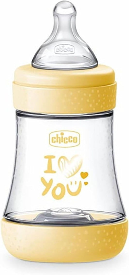 CHICCO Perfect 5 sticlă anti-colici 150 ml tetină 1 flux lent 0 +