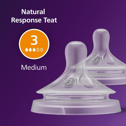 Philips Avent Natural Response smoczek do butelki (3) 1m+ x2