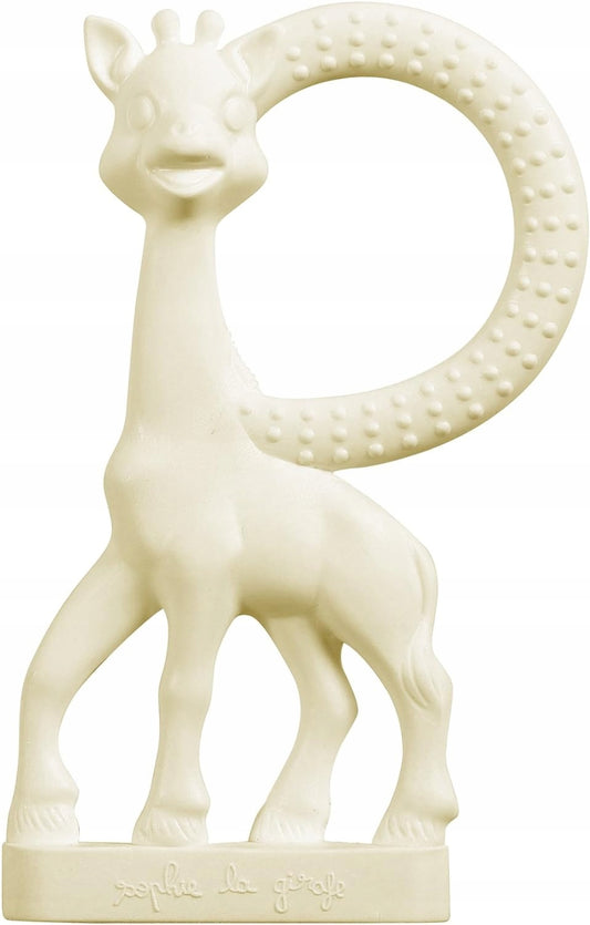 ŻYRAFA SOPHIE zestaw gryzak naturalny SO PURE 18CM + mniejszy, gryzak z kauczuku naturalnego