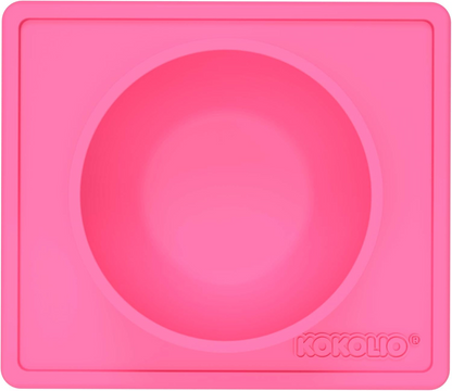 KOKOLIO Bowlimat with bowlcolour pinkwidth 19 cm, length 22 cm, height 3.9 cmdiameter of bowl 11.5 cmmaterial