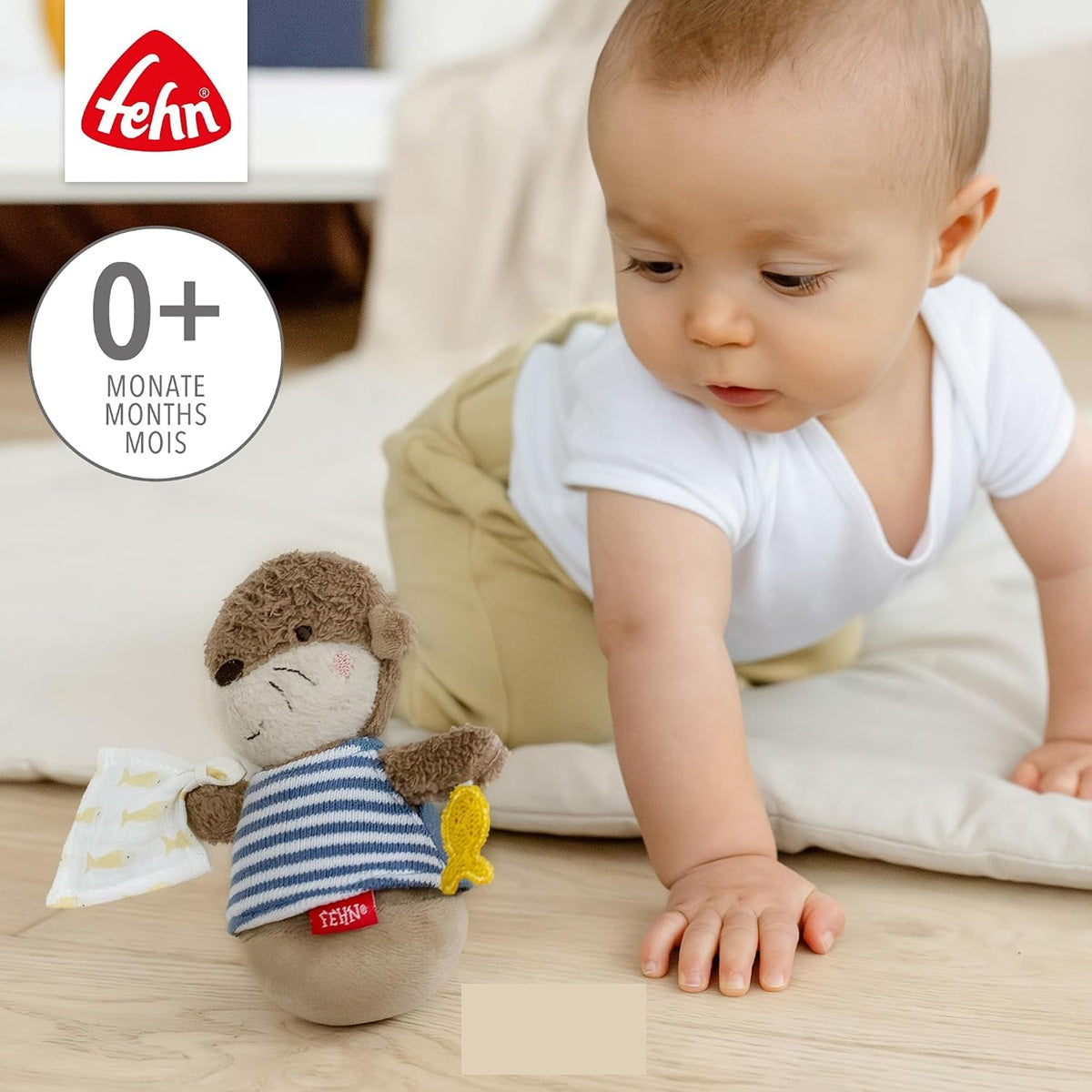 FEHN Wobbly Toy WIDRA αξεπέραστο παιχνίδι με κουδουνίστρα 15 εκ.