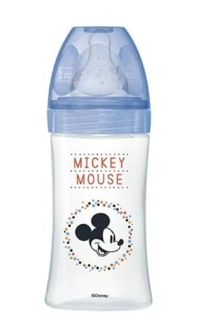 DODIE flaske 270 ml 0-6 m sut 2 medium gennemstrømning MICKEY