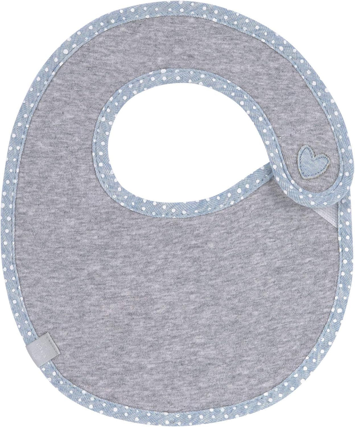 LASSIG cotton bib with hook-and-loop fastening