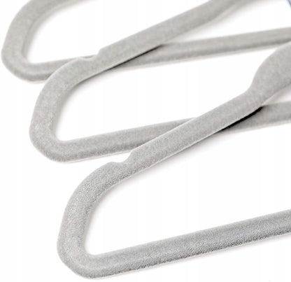 KIDOOLAvelvet hangers x20 x compartments x7colour greydimensions of hanger 28 x 17 cmdiameter of compartment