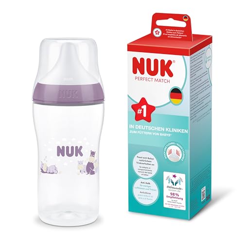 Biberón anticólicos NUK Perfect Match de 260 ml, 3 m+